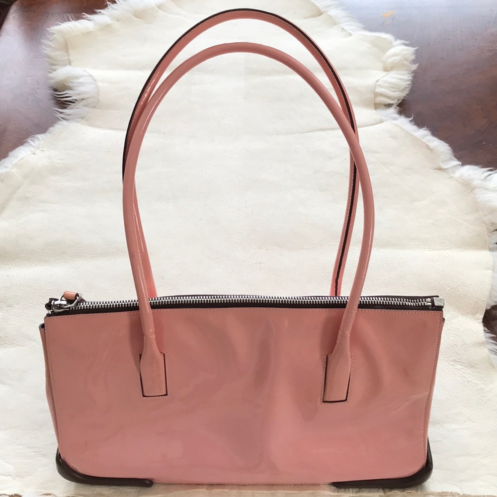 Rare Prada Patent Leather Pink & Brown Bag